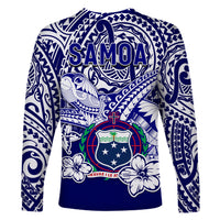 Samoa Polynesian Long Sleeve Shirt Samoan Loved Turtles LT13 - Polynesian Pride