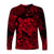 Hawaii Turtle Polynesian Long Sleeve Shirt Plumeria Flower Unique Style - Red LT8 - Polynesian Pride