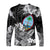 Guam Polynesian Long Sleeve Shirt Tropical Flowers - Black LT8 - Polynesian Pride