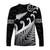 New Zealand Rugby Maori Long Sleeve Shirt Silver Fern Koru Vibes - Black LT8 - Polynesian Pride