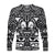 Marquesas Islands Long Sleeve Shirt Marquesan Tattoo Simple Style - Black LT8 - Polynesian Pride