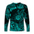 (Custom Personalised) Hawaii Shaka Polynesian Long Sleeve Shirt Unique Style - Turquoise LT8 - Polynesian Pride