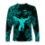 (Custom Personalised) Ophiuchus Zodiac Polynesian Long Sleeve Shirt Unique Style - Turquoise LT8 - Polynesian Pride