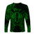 Virgo Zodiac Polynesian Long Sleeve Shirt Unique Style - Green LT8 - Polynesian Pride