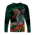 (Custom Personalised) Hawaii Warriors Polynesian Long Sleeve Shirt Unique Style - Green LT8 - Polynesian Pride