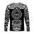 Marquesas Islands Long Sleeve Shirt Marquesan Tattoo Simplified Version - Black LT8 - Polynesian Pride