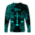 Libra Zodiac Polynesian Long Sleeve Shirt Unique Style - Turquoise LT8 - Polynesian Pride