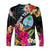 (Custom Personalised) Guam Polynesian Long Sleeve Shirt Tropical Flowers - Colorful Vibes LT8 - Polynesian Pride