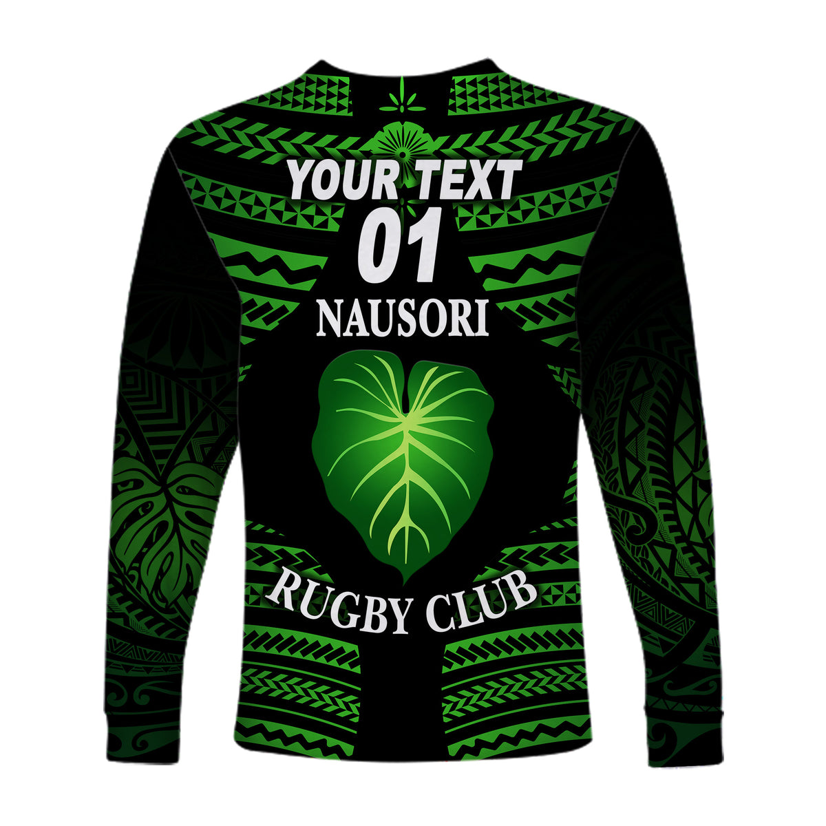 (Custom Personalised) Fiji Nausori Rugby Long Sleeve Shirts Creative Style, Custom Text And Number LT8 - Polynesian Pride