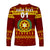 (Custom Personalised) Vava'u High School Christmas Long Sleeve Shirt Simple Style - Maroon LT8 - Polynesian Pride