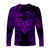 (Custom Personalised) Aries Zodiac Polynesian Long Sleeve Shirt Unique Style - Purple LT8 - Polynesian Pride