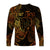 (Custom Personalised) Scorpio Zodiac Polynesian Long Sleeve Shirt Unique Style - Gold LT8 - Polynesian Pride