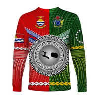 Kiribati And Cook Islands Long Sleeve Shirt Together LT8 - Polynesian Pride