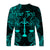 (Custom Personalised) Libra Zodiac Polynesian Long Sleeve Shirt Unique Style - Turquoise LT8 - Polynesian Pride