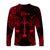 Libra Zodiac Polynesian Long Sleeve Shirt Unique Style - Red LT8 - Polynesian Pride