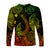 Hawaii Fish Hook Polynesian Long Sleeve Shirt Unique Style - Reggae LT8 - Polynesian Pride