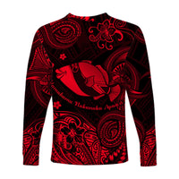 Hawaii State Fish: Humuhumu Nukunuku Apua'a Polynesian Long Sleeve Shirt Unique Style - Red LT8 - Polynesian Pride