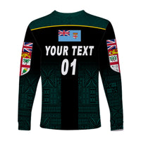 (Custom Personalised) Fiji Lomaiviti Rugby Long Sleeve Shirts Simple Vibes, Custom Text And Number LT8 - Polynesian Pride