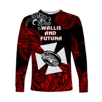 Wallis and Futuna Polynesian Long Sleeve Shirt Unique Style - Red LT8 - Polynesian Pride