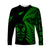 (Custom Personalised) New Zealand Haka Rugby Maori Long Sleeve Shirt Silver Fern Vibes - Green LT8 Unisex Green - Polynesian Pride