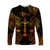 Libra Zodiac Polynesian Long Sleeve Shirt Unique Style - Gold LT8 Unisex Gold - Polynesian Pride