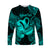 Aquarius Zodiac Polynesian Long Sleeve Shirt Unique Style - Turquoise LT8 Unisex Turquoise - Polynesian Pride