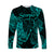 Scorpio Zodiac Polynesian Long Sleeve Shirt Unique Style - Turquoise LT8 Unisex Turquoise - Polynesian Pride