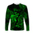 Pisces Zodiac Polynesian Long Sleeve Shirt Unique Style - Green LT8 Unisex Green - Polynesian Pride