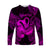 Aquarius Zodiac Polynesian Long Sleeve Shirt Unique Style - Pink LT8 Unisex Pink - Polynesian Pride