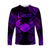 Cancer Zodiac Polynesian Long Sleeve Shirt Unique Style - Purple LT8 Unisex Purple - Polynesian Pride