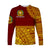 (Custom Personalised) Tonga Vava'u High School Long Sleeve Shirt Kupesi Vibes - Maroon LT8 - Polynesian Pride