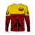 Marquesas Islands Long Sleeve Shirt Marquesan Tattoo Special Style - Gradient Red LT8 - Polynesian Pride