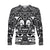 Marquesas Islands Long Sleeve Shirt Marquesan Tattoo Simple Style - Black LT8 - Polynesian Pride