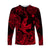 (Custom Personalised) Hawaii Shark Angry Polynesian Long Sleeve Shirt Unique Style - Red LT8 - Polynesian Pride