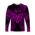 Aries Zodiac Polynesian Long Sleeve Shirt Unique Style - Pink LT8 Unisex Pink - Polynesian Pride