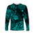 Hawaii Shaka Polynesian Long Sleeve Shirt Unique Style - Turquoise LT8 - Polynesian Pride