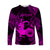 (Custom Personalised) Capricorn Zodiac Polynesian Long Sleeve Shirt Unique Style - Pink LT8 Unisex Pink - Polynesian Pride