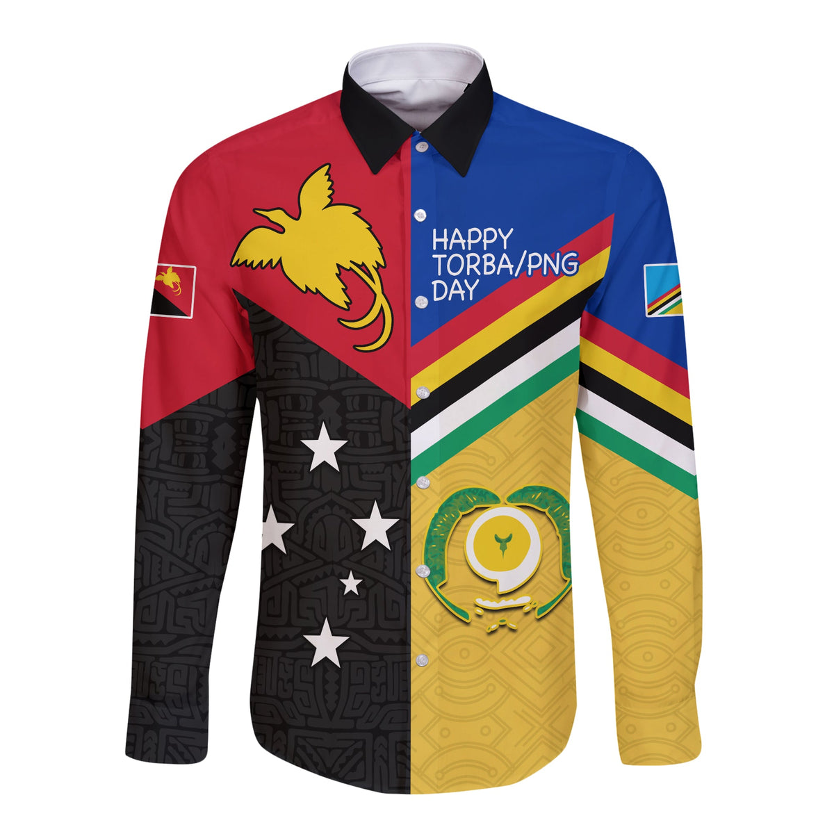 (Custom Text and Number) Torba PNG Day Long Sleeve Button Shirt 2022 Simple Polynesia LT13 - Polynesian Pride