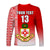 (Custom Text and Number) Kolisi Tonga College Atele Long Sleeve Shirt Home of the Lions LT13 - Polynesian Pride