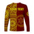 (Custom Personalised) Tonga High School Long Sleeve Shirt Tongan Ngatu Pattern LT14 - Polynesian Pride