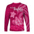 Breast Cancer Awareness Long Sleeve Shirt Hibiscus Polynesian No One Fights Alone LT13 - Polynesian Pride