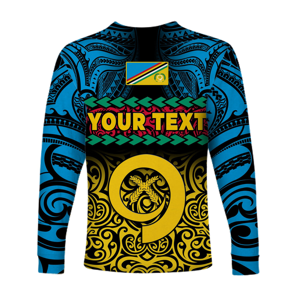 (Custom Personalised) Torba Province Long Sleeve Shirt Vanuatu Pig Tusk Polynesian Flag Style LT14 - Polynesian Pride
