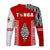 (Custom Personalised) Tonga Rugby Long Sleeve Shirt - Mate Ma'a Tonga LT13 - Polynesian Pride