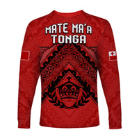 Tonga Rugby MMT Long Sleeve Shirt Ngatu Mate Maa Tonga Simple LT13 - Polynesian Pride