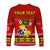 (Custom Personalised) Tonga Christmas Long Sleeve Shirt Tongan Ngatu Kilisimasi Fiefia LT14 - Polynesian Pride