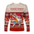 (Custom Personalised) Hawaii Mele Kalikimaka Long Sleeve Shirt Dabbing Santa Red Merry Christmas LT14 - Polynesian Pride
