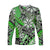 (Custom Personalised) Hawaii Long Sleeve Shirt Tribal Plumeria With Polynesian Turtle Ver.01 LT14 Unisex Green - Polynesian Pride