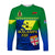 Malampa Fiji Day Long Sleeve Shirt Vanuatu Polynesia mix Flowers LT13 Unisex Green - Polynesian Pride