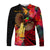 (Custom Personalised) Papua New Guinea Long Sleeve Shirt Bird of Paradise LT13 Unisex Black - Polynesian Pride