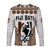 Custom Text and Number Fiji Rugby Bati Long Sleeve Shirt Proud Tapa Pattern LT13 - Polynesian Pride